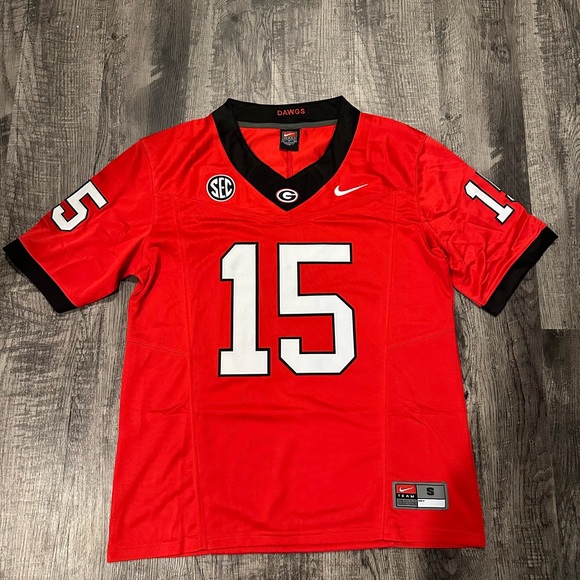 Carson Beck UGA Georgia Bulldogs Red Jersey Men’s Size L-XXL - Picture 1 of 8